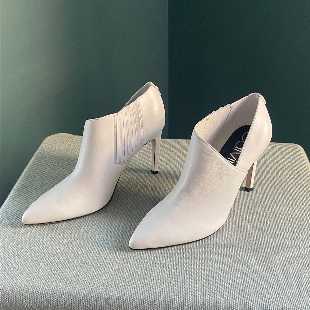 Calvin Klein White Ankle Boots - Picture 4 of 11